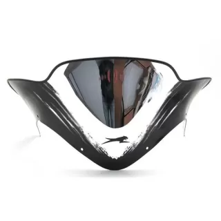 5639-133 Arctic Cat Low Windshield - Chrome / Black