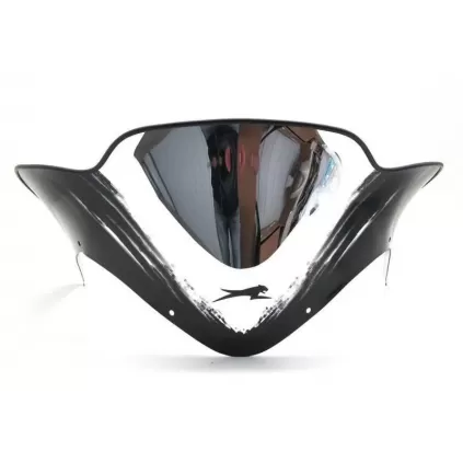 5639-133 Arctic Cat Low Windshield - Chrome / Black