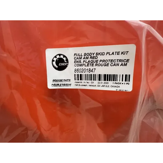 Bukplate Ski Doo G4 rød