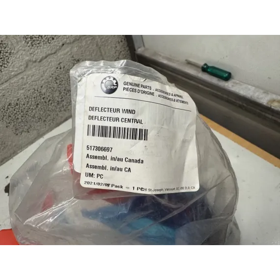 Vindskjerm Ski Doo G4 rød